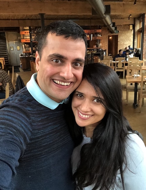 Dr. Ketan Jumani Smiling with wife while taking a selfie