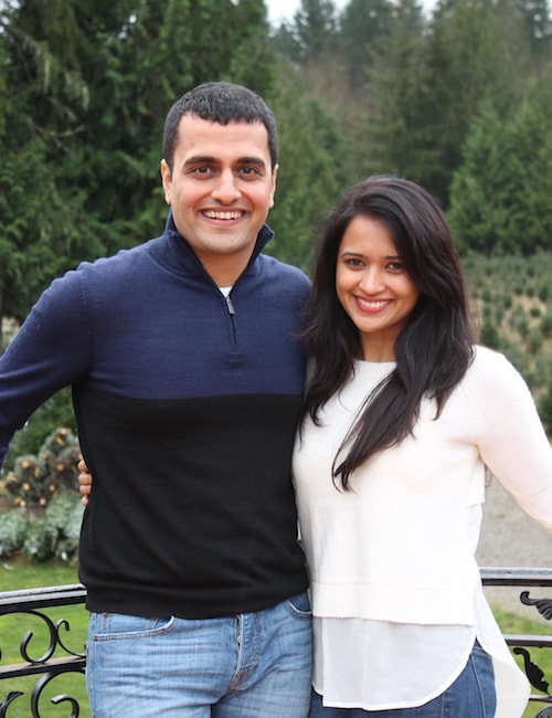 Dr. Ketan Jumani Smiling with wife while standing outside